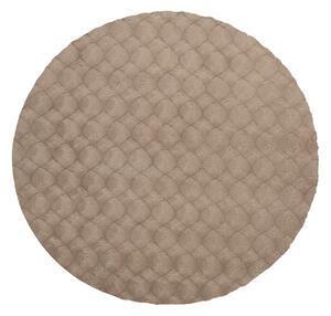 KOBEREC S VYSOKÝM VLASEM, 120/120 cm šedohnědá Kayoom - Online Only koberce & rohožky, Online Only