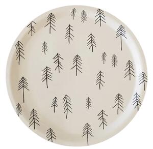 Fine Little Day Kulatý podnos Tall Cream - 31 cm FLD267