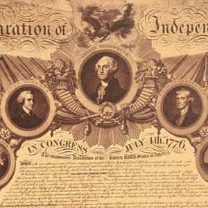 Plakát deklarace nezávislosti, č.210, 50.5 x 36 cm