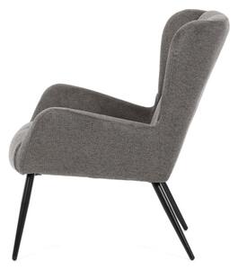 Křeslo šedé AK-H9206 GREY2