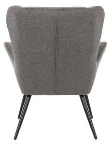 Křeslo šedé AK-H9206 GREY2