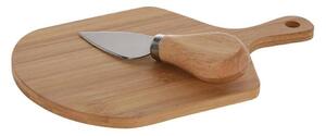 DekorStyle Dřevěné prkénko s nožem na servírování sýrů SYDE