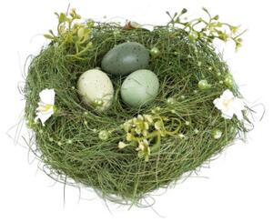 Velikonoční dekorace EASTER JOY hnízdo s vajíčky 725586