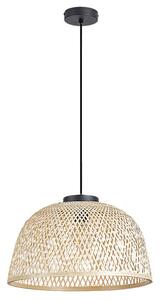 RABALUX 72025 Rattan závěsné svítidlo 1xE27 D405mm černá, přírodní