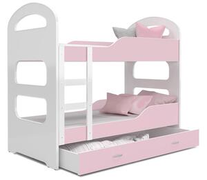 AJK - meble Patrová postel Dominik 190 x 80 cm + rošt ZDARMA