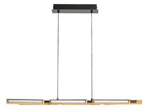 RABALUX 72045 Remiel závěsné svítidlo LED 30W/1570lm 3000K matná černá, imitace dřeva