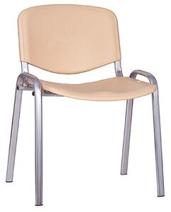 Konferenční plastová židle ISO CHROM Oranžová
