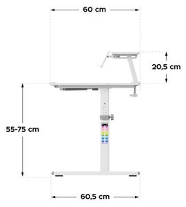 Dětský rostoucí psací stůl Mark Adler Study 3.7 Grey