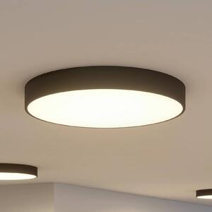 Arcchio LED stropní svítidlo Noabelle, Ø 80 cm, černá, kov, stmívatelný, Černá, Kuchyň, kov, Moderní