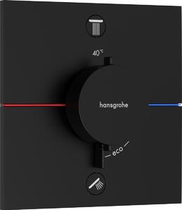 Hansgrohe ShowerSelect Comfort E, termostat pod omítku pro 2 spotřebiče, černá matná, HAN-15572670