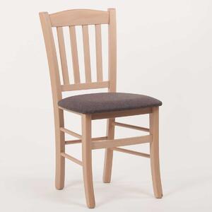 Stima Židle PAMELA s čalouněným sedákem Odstín: Dub Sonoma, Látky: LUX antracit 6