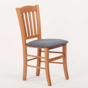 Stima Židle PAMELA s čalouněným sedákem Odstín: Olše, Látky: LUX bordo 15
