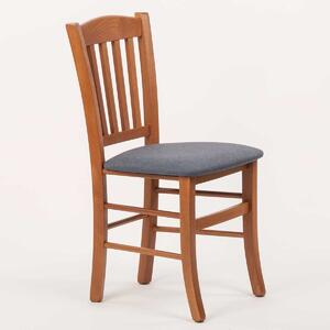 Stima Židle PAMELA s čalouněným sedákem Odstín: Rustikál, Látky: LUX jeans 33