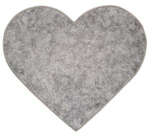 Kusový koberec Venezia 6790 - šedá - SRDCE 100x115 cm