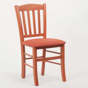 Stima Židle PAMELA s čalouněným sedákem Odstín: Třešeň, Látky: LUX terracotta 10