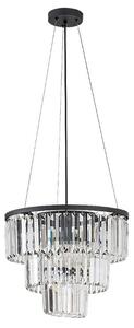 RABALUX 72265 Eloisa závěsné svítidlo D400mm 3xE27 černá, průhledná
