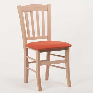 Stima Židle VENETA s čalouněným sedákem Odstín: Dub Sonoma, Látky: LUX terracotta 10