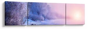 Obraz - Zamrzlá řeka (170x50 cm)