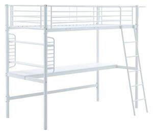 Patrová postel se stolem Joliet 90 x 200 cm, bílá