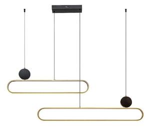 RABALUX 72268 Circado závěsné svítidlo LED 48W/2550lm 3000K černá/ zlatá, bílá
