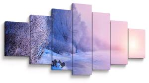 Obraz - Zamrzlá řeka (210x100 cm)