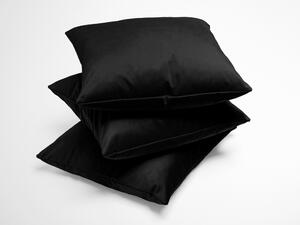 Biante Sametový povlak na polštář Velvet Premium SVP-023 Černý 50 x 50 cm