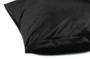 Biante Sametový povlak na polštář Velvet Premium SVP-023 Černý 50 x 50 cm