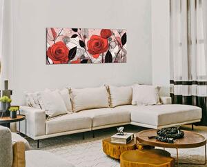 Obraz na plátně Abstraktní růže