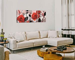 Obraz na plátně Abstraktní růže