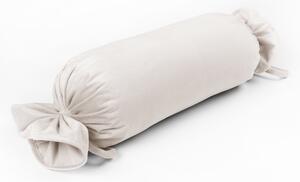 Biante Sametový polštář válec bonbon Velvet Premium SVP-024 Krémově bílý 15x40 cm