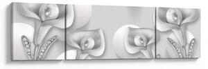 Obraz - Květinová design (170x50 cm)