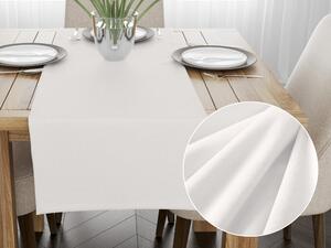 Biante Sametový běhoun na stůl Velvet Premium SVP-024 Krémově bílý 35x120 cm