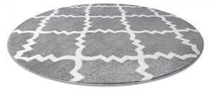 Balta Kulatý koberec SKETCH - F343 šedý bílý Rozměr: průměr 100 cm
