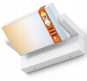 Smart LED LED venkovní nástěnná lampa 3CCT 12-24W 2400Lm IP54 bílá