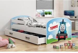 Dětská postel LUKI 1 160x80 cm Bílá Tommy