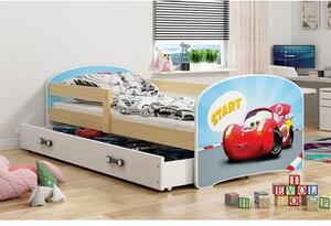 Dětská postel LUKI 1 160x80 cm Šedá Pirate