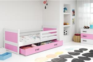 Dětská postel RICO 200x90 cm Ružové Bílá