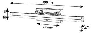 RABALUX 75010 Larcia stropní svítidlo LED D280mm 18W/1060lm 4000K IP44 stříbrná, bílá