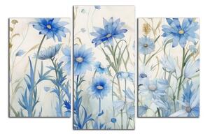Moderní obraz Modré květy