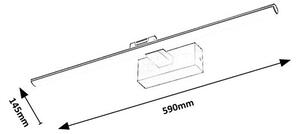 RABALUX 75016 Turgon nástěnné svítidlo nad zrcadlo LED š490mm 13W/1190lm 3000+4000+6000K IP44 chrom, bílá