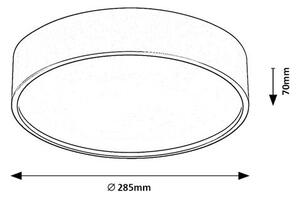 RABALUX 75017 Turgon nástěnné svítidlo nad zrcadlo LED š630mm 20W/1750lm 3000+4000+6000K IP44 chrom, bílá