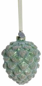 Lene Bjerre Skleněná ozdoba Norille Pinecone - Green LB271