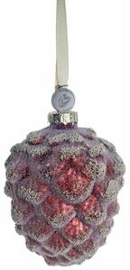 Lene Bjerre Skleněná ozdoba Norille Pinecone - Dark Red LB274