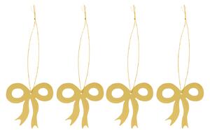 COOEE Design Sada zlatých ozdob Ribbon Brass - 4 ks CED508