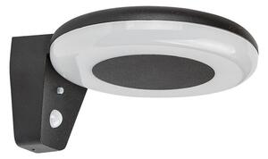 RABALUX 77010 Certovo solární nástěnné svítidlo LED 4W/360lm 4000K IP44 černá, bílá, soumrakový a pohybový senzor, 3-krokové stmívání