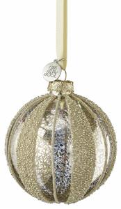 Lene Bjerre Skleněná ozdoba Missa - Antique Silver LB356