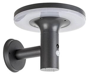 RABALUX 77017 Alaska solární nástěnné svítidlo LED 10W/250lm 4000K IP44 antracit, bílá, soumrakový a pohybový senzor