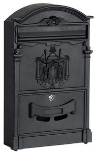 ViaDomo Via Domo - Poštovní schránka Calendula - černá - 25,5x41x9 cm