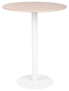 Barový stůl MORELLA Světle hnědá/Bílá 80 cm 80 cm