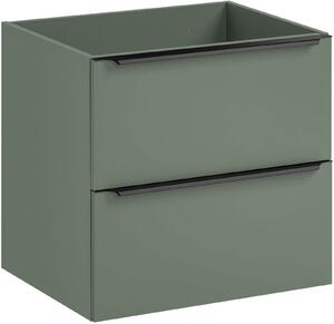 Comad Sombra Green skříňka 60x46x57 cm pod umyvadlo závěsná zelená SOMBRA GREEN 82-60-46-2S